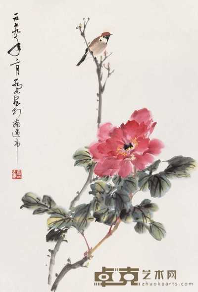 乔木 1979年作 花鸟 镜心 70×47cm